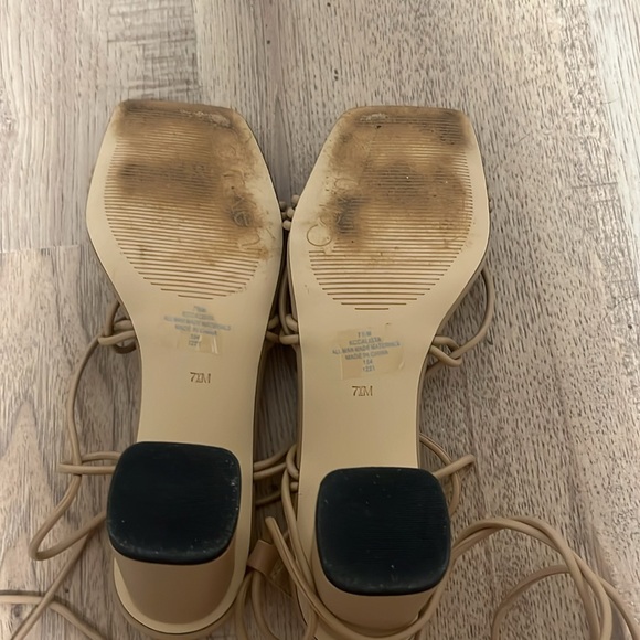 Nude strappy heel! Barely worn! - Picture 3 of 3